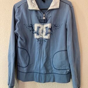DC Blue Jacket with Embroidered Logo